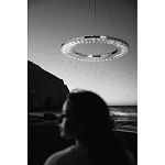 Люстра круглая с прозрачной хрустальной рамкой Maude Crystal Light варинант исполнения - 14 | Loft Concept в Барнауле