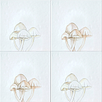 Плитка с узором Поганки варинант исполнения - 1 | Loft Concept в Барнауле