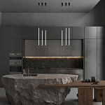 Подвсеной светильник светодиодный металлический цилиндрической формы черно-белый Trumpet tube варинант исполнения - 5 | Loft Concept в Барнауле