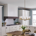 Люстра с 6-ю прозрачными цилиндрическими плафонами Kichler варинант исполнения - 6 | Loft Concept в Барнауле