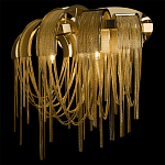 Бра с металиическими цепочками и дугообразными элементами Atlantis Chain варинант исполнения - 10 | Loft Concept в Барнауле