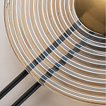 Бра с янтарным стеклянным диском и золотистыми акцентами Savio Glass Disc варинант исполнения - 4 | Loft Concept в Барнауле