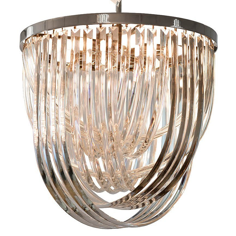 Люстра Lava Tube Pendant Clear Flat 54 Хром Прозрачный Люстра Lava Tube Pendant Clear Flat 54 Хром Прозрачный в Барнауле | Loft Concept