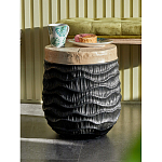 Приставной столик с фактурой под натуральное дерево Immortality варинант исполнения - 5 | Loft Concept в Барнауле