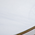 Консоль приставная полукруглая на основании золотого цвета Interior Accent варинант исполнения - 3 | Loft Concept в Барнауле