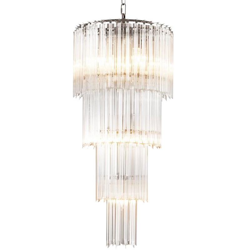Люстра Chandelier Alpina S Никель Прозрачный (Transparent) Люстра Chandelier Alpina S Никель Прозрачный (Transparent) в Барнауле | Loft Concept