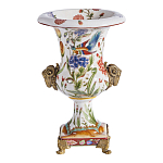 Ваза из фарфора с бронзовыми Овнами Bronze Aries варинант исполнения - 2 | Loft Concept в Барнауле