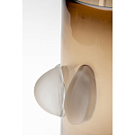 Ваза коричневая Forma Mare со стеклянными вставками варинант исполнения - 3 | Loft Concept в Барнауле