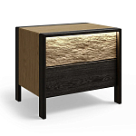 Тумба 2 ящика с подсветкой на рельефном фасаде Warm Industrial варинант исполнения - 3 | Loft Concept в Барнауле