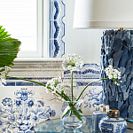 Обои ручная роспись Porto by Alessandra Branca Original colourway on dyed paper варинант исполнения - 3 | Loft Concept в Барнауле