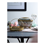 Блюдо фарфоровое с бронзовой ручкой Paradise Dish with Handle варинант исполнения - 2 | Loft Concept в Барнауле