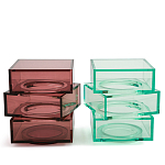 Стол журнальный в форме кубов Acrylic Furniture Lumina Crimson Clarity варинант исполнения - 6 | Loft Concept в Барнауле