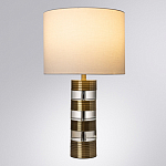 Настольная лампа с цилиндрическим основанием и белым абажуром Crystal Harmony  варинант исполнения - 1 | Loft Concept в Барнауле