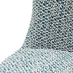 Дизайнерское мягкое кресло без подлокотников в голубой пестрой обивке Roux Armchair варинант исполнения - 6 | Loft Concept в Барнауле