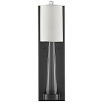 Бра на прозрачном штативе с тканевым абажуром в форме цилиндра Conciseness варинант исполнения - 4 | Loft Concept в Барнауле