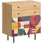 Комод с принтом на ящиках Elise Chest of Drawers варинант исполнения - 7 | Loft Concept в Барнауле