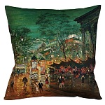 Подушка декоративная Париж ночной Impressionism in Art варинант исполнения - 1 | Loft Concept в Барнауле