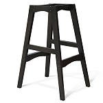 Барный стул со спинкой и подлокотниками на 4-х деревянных ножках Douglas Rhombus Бирюзовый Велюр варинант исполнения - 3 | Loft Concept в Барнауле