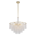 Люстра многоярусная с каскадами кристаллов Crystal Rains варинант исполнения - 2 | Loft Concept в Барнауле