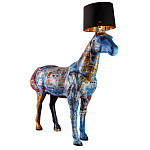 Большой Торшер Лошадь с ручной авторской росписью Feral Stallion варинант исполнения - 2 | Loft Concept в Барнауле