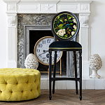 Барный стул из натурального бука с изображением птицы и цветов Blooming Birds варинант исполнения - 2 | Loft Concept в Барнауле