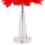 Настольная лампа с перьями Plumage Red Table Lamp варинант исполнения - 3 | Loft Concept в Барнауле