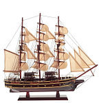 Декоративная модель деревянного коричневого парусника в подарочной упаковке With The low варинант исполнения - 1 | Loft Concept в Барнауле