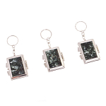 Зеркало брелок складное двухстороннее из натурального камня Серафинит Stone Mirrors варинант исполнения - 4 | Loft Concept в Барнауле