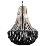 Люстра каплевидной формы украшенная круглыми бусинами Gradient Chandelier Black White варинант исполнения - 2 | Loft Concept в Барнауле