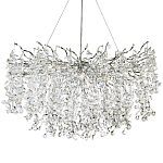 Люстра с хрустальными подвесками на металлических ветках Fairytree Light Silver Chandelier 18 варинант исполнения - 1 | Loft Concept в Барнауле