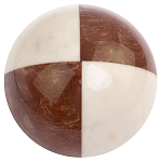 Шар декоративный из натуральных камней Лемезит и Мрамор Белый Natural Stone Spheres варинант исполнения - 3 | Loft Concept в Барнауле