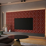 Гипсовая 3D панель с принтографией PM-11 варинант исполнения - 1 | Loft Concept в Барнауле