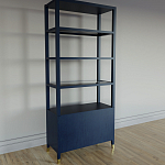 Стеллаж со стеклянными полками Elsa Dreams Blue варинант исполнения - 7 | Loft Concept в Барнауле