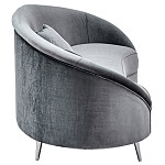 Диван с мягкой обивкой из ткани серый Ethan Sofa варинант исполнения - 1 | Loft Concept в Барнауле