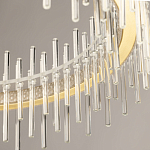 Люстра круглая с прозрачными стеклянными трубками 51 см Nembus варинант исполнения - 8 | Loft Concept в Барнауле