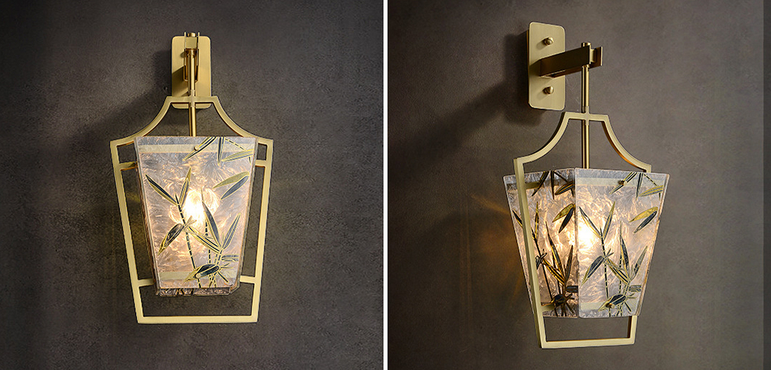 Бра витраж Бамбук Glass bamboo Wall Lamp Бра витраж Бамбук Glass bamboo Wall Lamp - Loft-Concept в Барнауле