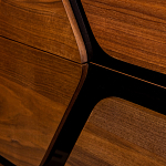 Высокий комод с узором из шпона на фасаде Sahara варинант исполнения - 5 | Loft Concept в Барнауле