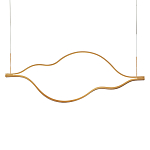 Подвесной светильник волнообразный изогнутый на двух тросах 103 см Spiral Lighting варинант исполнения - 1 | Loft Concept в Барнауле