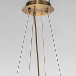 Люстра подвесная круглая с овальными подвесками из стекла дымчатого цвета Harlow Crystal Round варинант исполнения - 5 | Loft Concept в Барнауле