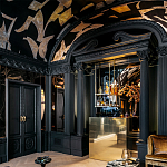 Обои ручная роспись в стиле Арт-деко Symphony Original colourway on Flint silk dupion варинант исполнения - 4 | Loft Concept в Барнауле