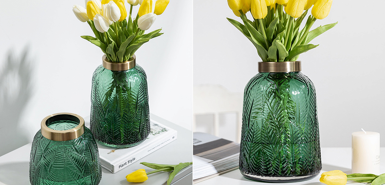 Ваза Emerald Vase Golden Throat high Ваза Emerald Vase Golden Throat high - Loft-Concept в Барнауле
