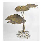 Столик приставной с тремя столешницами Тропические листья Tropical Forest gold варинант исполнения - 3 | Loft Concept в Барнауле