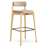 Барный стул из массива ясеня Elegant Ash Shape варинант исполнения - 3 | Loft Concept в Барнауле