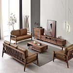 Тумба под телевизориз массива дерева TV Stand made of Walnut Wood варинант исполнения - 4 | Loft Concept в Барнауле