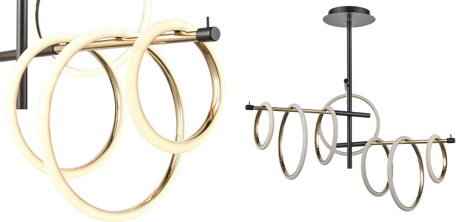 Люстра Jessenia Rings Chandelier 7 Люстра Jessenia Rings Chandelier 7 - Loft-Concept в Барнауле
