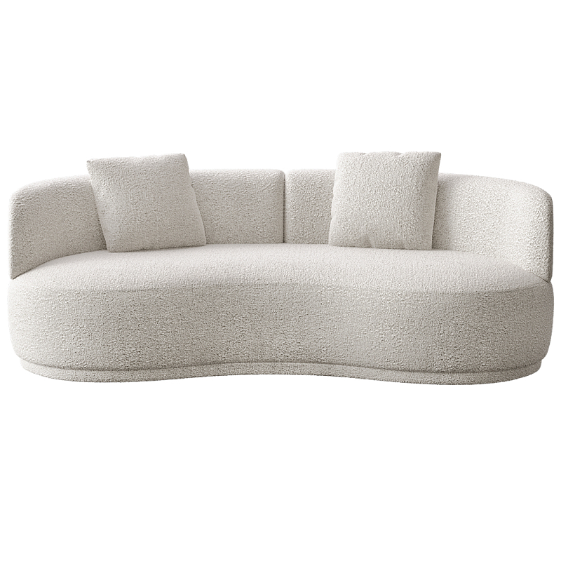 Двухместный диван Calypso Молочный в Барнауле | Loft Concept 