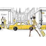 Megan Hess. New york: through a fashion eye варинант исполнения - 2 | Loft Concept в Барнауле