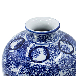 Ваза из фарфора сине-белого цвета Blue & White Ornament  варинант исполнения - 2 | Loft Concept в Барнауле