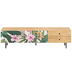 Длинная ТВ-тумба с принтом на ящиках Elise TV Stand варинант исполнения - 15 | Loft Concept в Барнауле