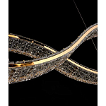 Люстра волнистой формы с фактурным хрустальным плафоном Light Delight варинант исполнения - 6 | Loft Concept в Барнауле